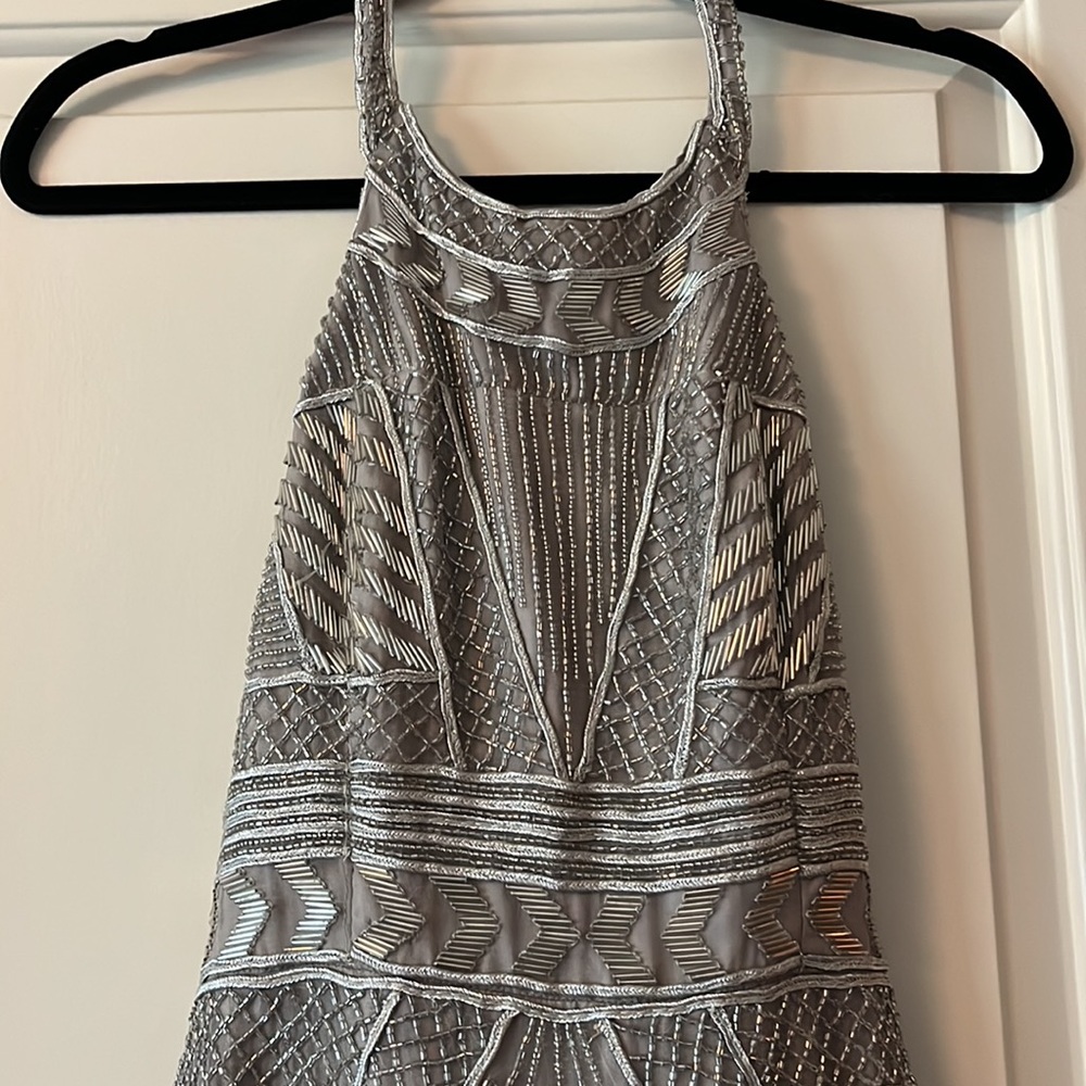 Parker halter embellished backless dress - Picture 2 of 7